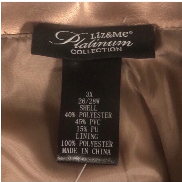 Liz & me 3x bronze metallic full zip jacket lined - Picture 3 of 7